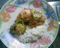 Coxa e sobrecoxa de frango assado