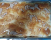 Bolo de maçã e canela com cobertura