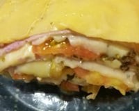 Rocambole de massa de Pastel