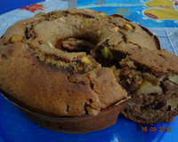 Bolo de frutas sem açúcar