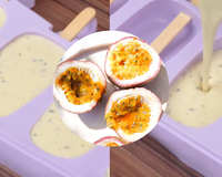 Com apenas 4 ingredientes, esse picolé saudável de maracujá vai salvar seu verão do tédio