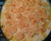 Bacalhau com requeijão e bacon