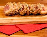 Rocambole de Frango com Linguiça em Crosta Crocante na Air Fryer