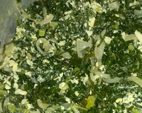 Couve refogada com ovo