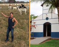 Fazenda de Leonardo em Jussara, no interior de Goiás, reúne criação de gado e peixes em milhares de hectares e se tornou um dos empreendimentos rurais mais conhecidos da região