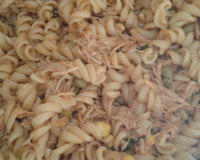 Macarrão com frango rápido