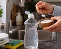 Adiciono uma pitada de sal ao detergente: um truque barato que me salva na cozinha há anos