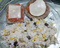 Hambúrguer de aveia vegetariano