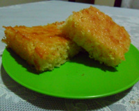 Bolo de bagaço de milho verde