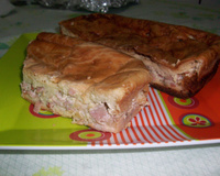 Torta de queijo e presunto