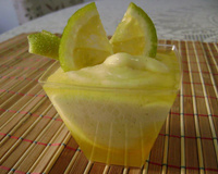 Verrine de baunilha e laranja