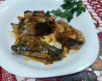 Peixe cozido simples