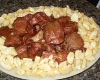 Língua Bovina com Bacon e Paio