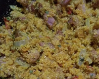 Farofa de bacon com cenoura
