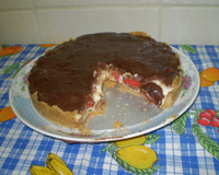 Torta de morango com chocolate