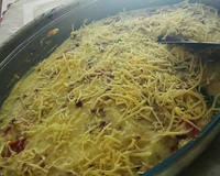 Escondidinho de batata com carne seca