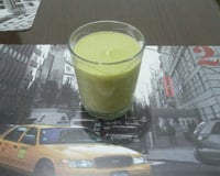 Iogurte de abacate com banana natural e fácil