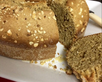 Bolo de aveia com castanha-de-caju