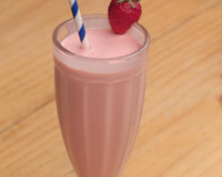 Milk-shake sabor morango