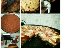 Pizza de carne moída