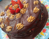 Bolo tentação de morango