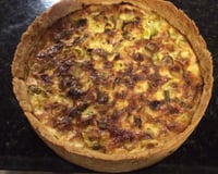Quiche de alho poró