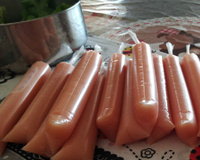 Geladinho (gelinho) de suco de fruta