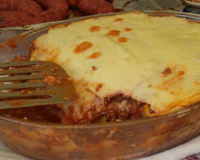 Lasanha com massa de pastel