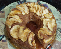 Torta invertida de banana