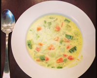 Sopa de legumes com cream cheese light