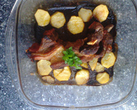 Costela assada no papel alumínio