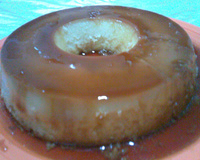 Pudim cremoso de coco