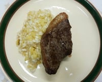 Risoto de abobrinha e limão siciliano