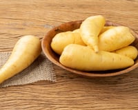 O melhor purê de mandioquinha não é feito com leite e manteiga, mas, sim, com água do cozimento e azeite