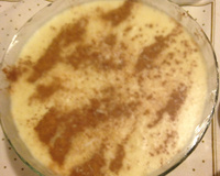 Arroz doce com leite condensado e coco