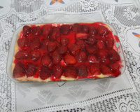 Torta de morango prática