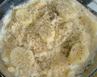 Filé de merluza com batata no forno