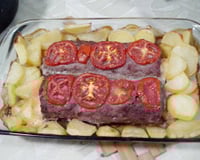 Rocambole de carne moída