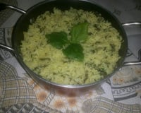 Arroz com espinafre