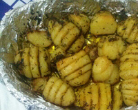 Batatas hasselback