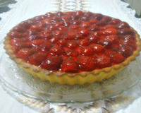 Torta de morango com iogurte