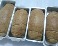 Pão integral com farinha integral, linhaça e aveia