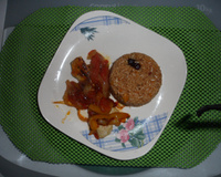 Filé de tilápia ao molho dendê