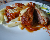 Polpetone assado e recheado