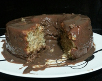 Bolo de banana com castanha-do-pará