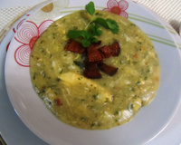 Sopinha cremosa de fubá