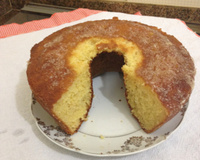 Bolo de laranja com casca fácil