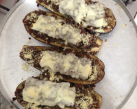 Barquinhos de berinjela