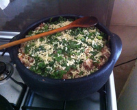 Baião de dois na panela de pressão