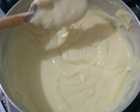 Creme branco para sobremesas